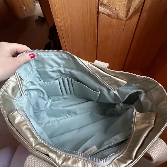 Kipling Metallic Gold Tote Bag - Picture 5 of 14